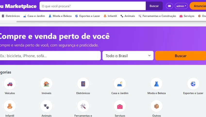 Marketplace de Classificados Estilo OLX em PHP