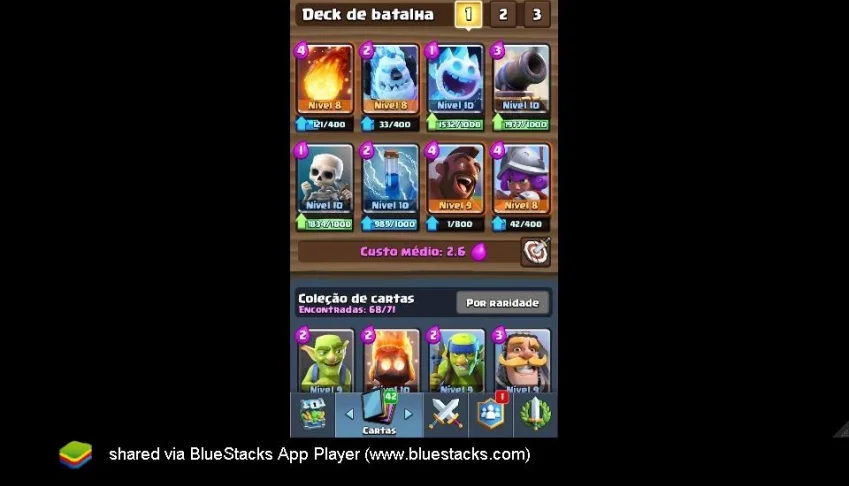 Conta Clash Royale