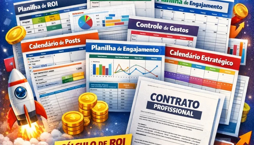 14 Planilha De Marketing Digital + Modelo De Contrato