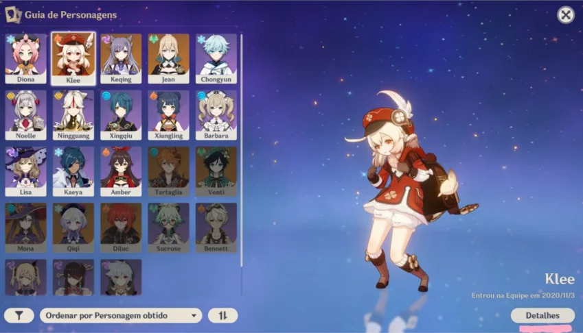 3 personagens 5 ESTRELAS