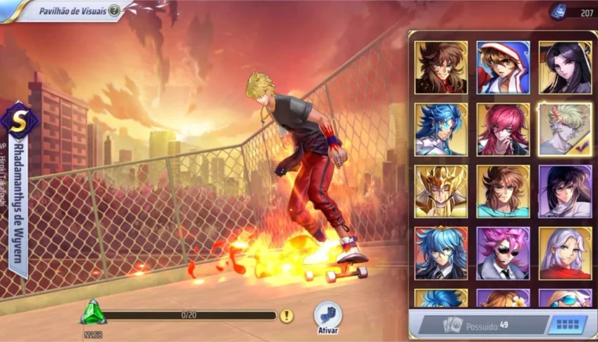 Conta SAINT SEIYA AWAKENING A-92 LVL-70