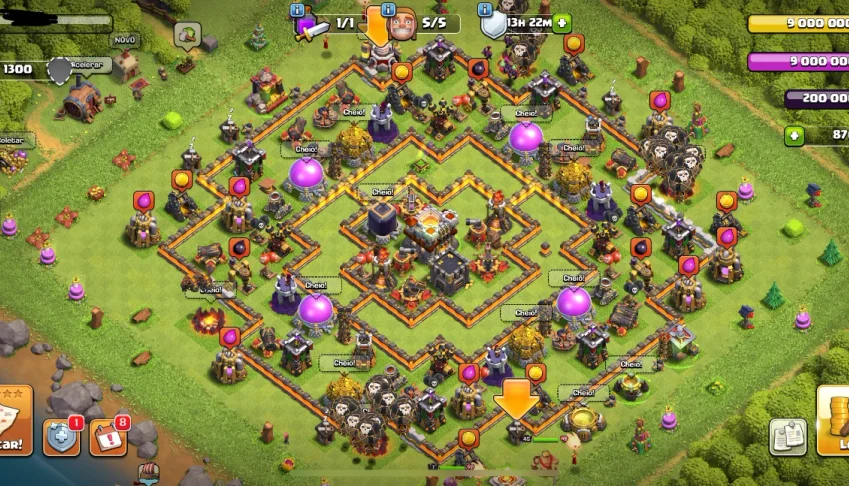 CV 11 recém upada de CV 10 FULL LVL 114 + Conta Clash Royale
