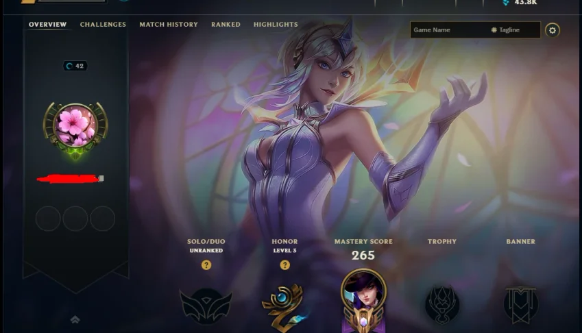 Conta LoL | 283 Skins | 6.8k RP | Lux elementalista c/ borda