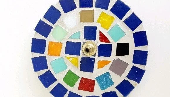 Porta Incenso Mosaico Gaudí Azul