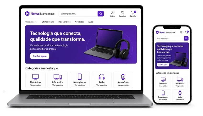 Nexus Marketplace – Código Fonte Completo PHP Multi-Vendedor