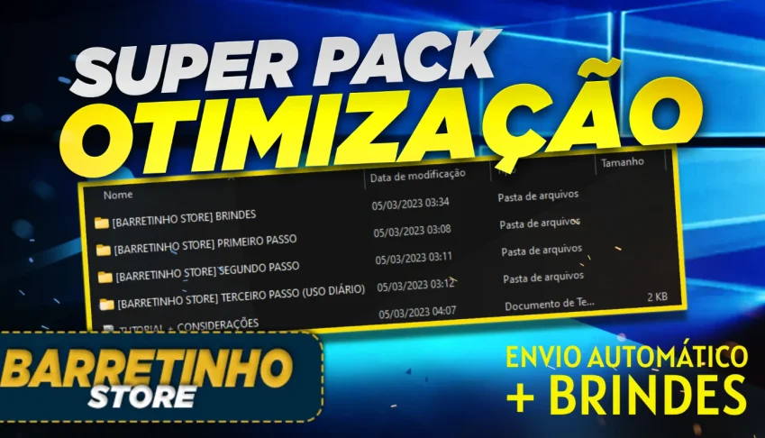 Super Pack De Otimização Windows (7/8/10/11) + BRINDES