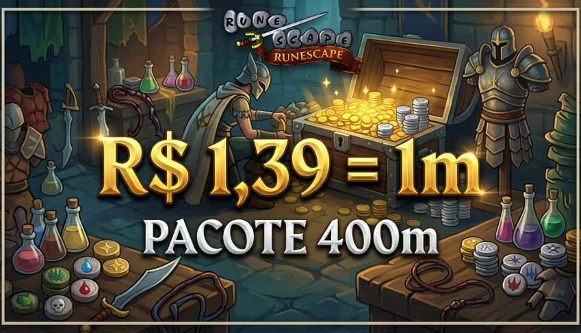 Runescape Oldschool (OSRS) - Gold - O Melhor Preço - 400m