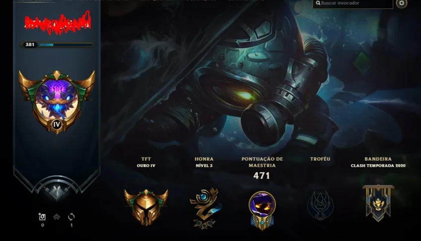 conta lol lvl 381