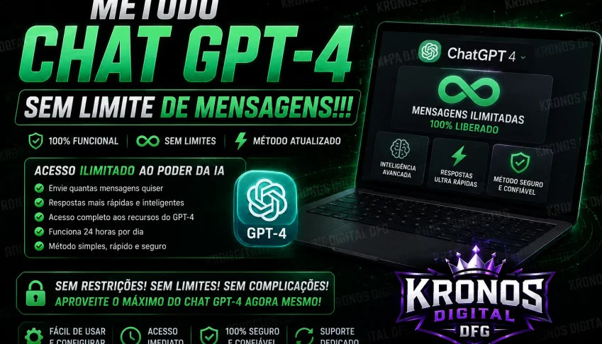 Método Chat Gpt-4 Sem Limite De Mensagens!!!