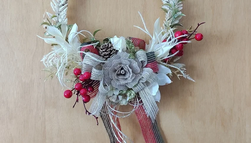 Guirlanda Rústica de Natal (32cm)