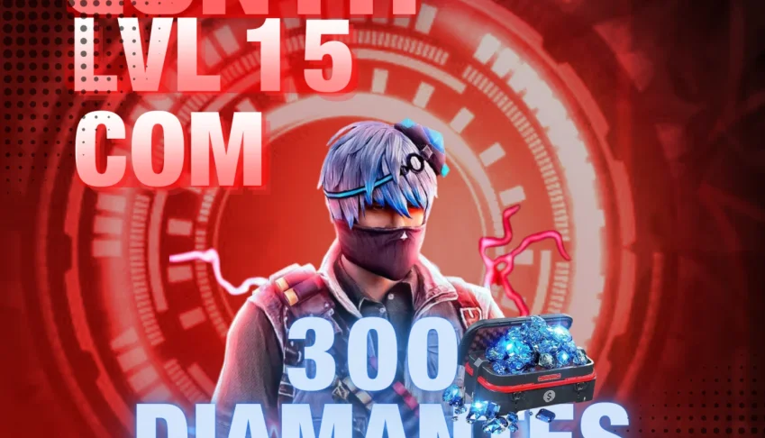 Free Fire/Contas Lvl 15 Com 300 Dimas