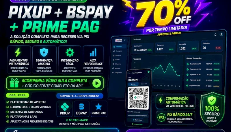 Script Gateway De Pagamentos Sistema Completo Oficial