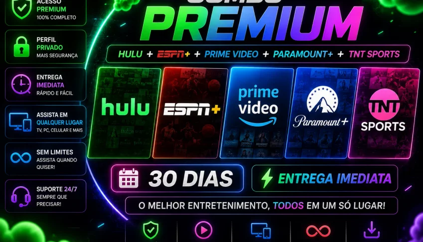 🟢 Hulu+Espn+Prime Vídeo+Paramount+Tnt Sports [ 30 Dias ] 🟢