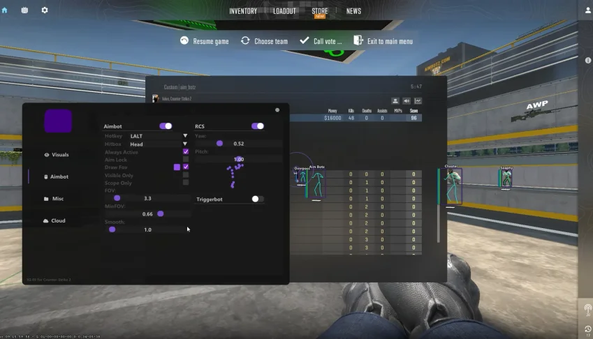CS2 Cheat Permanente + Atualizações + Painel Config
