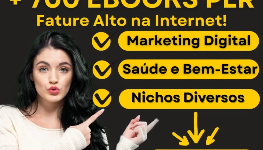 Pack + 700 Ebooks PLR de Diversos Nichos
