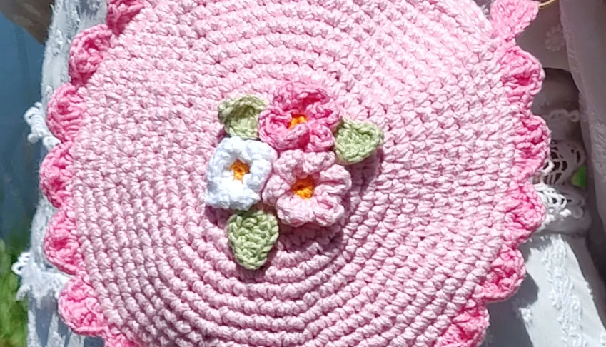 Kit Amora rosa com bolsa e presilhas