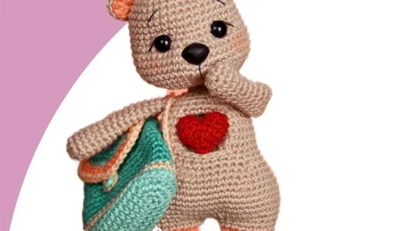 Urso Emotino em Amigurumi