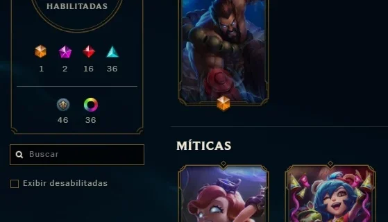 CONTA LOL - VÁRIAS SKINS