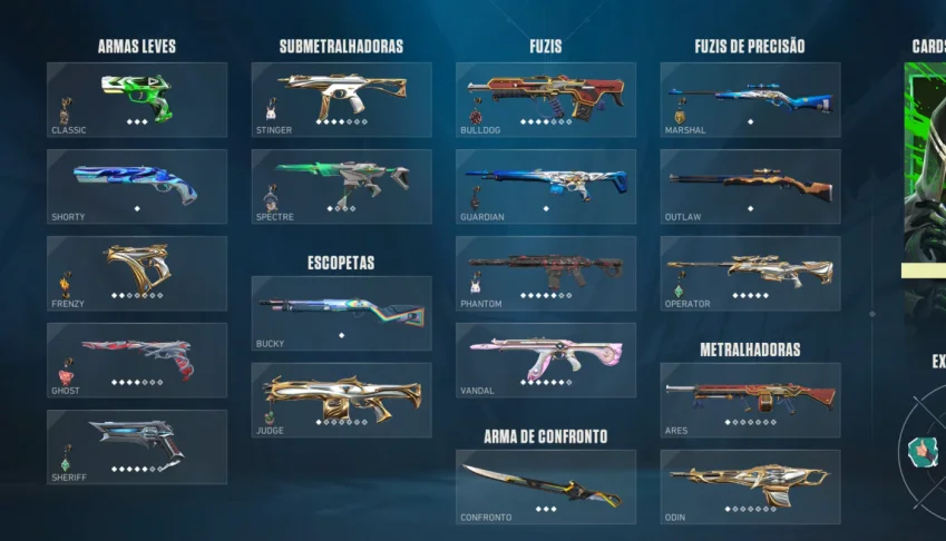 Conta valorant/lol muitas skins