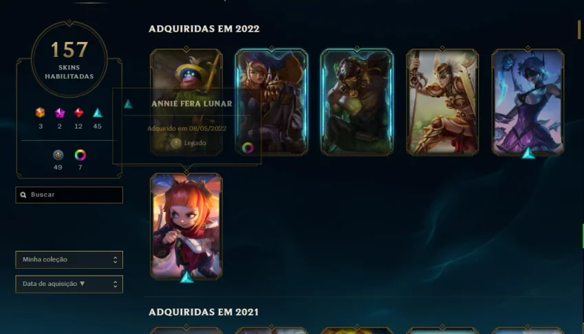 Conta de League of Legends