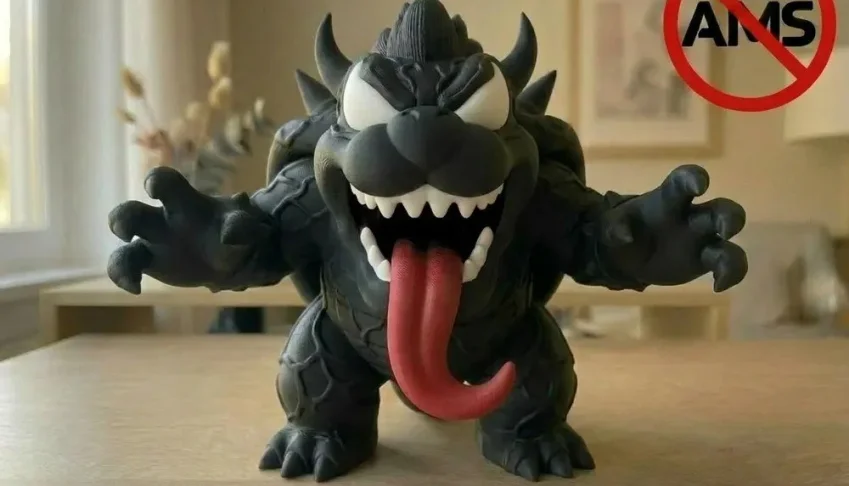 Arquivo STL Bowser Venom Colecionável Impressão 3D - Envio A