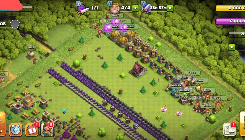 Conta Clash of clans CV 8full preço justo