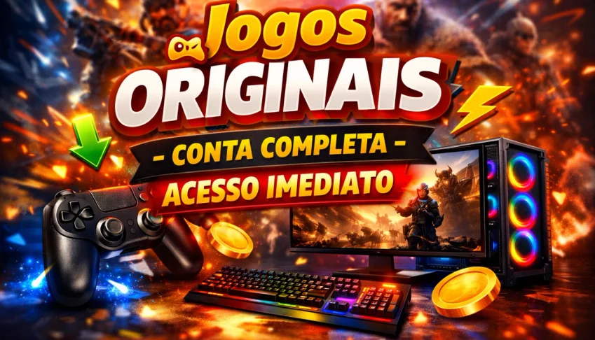 🔥 Jogos Originais para PC – Conta Steam – Pronta pra Jogar