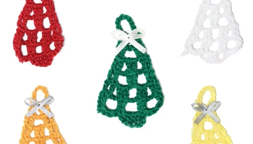 kit Árvore de Natal em crochê