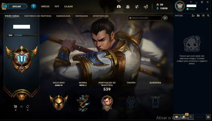 Conta League of Legends TODOS campeões e mais de 90 Skins