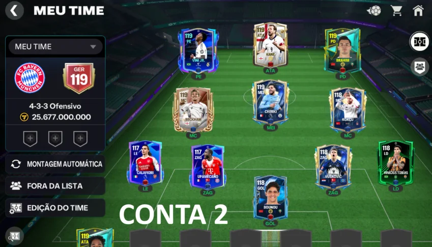 CONTA 2 FIFA GER 119 + VINI JR 119