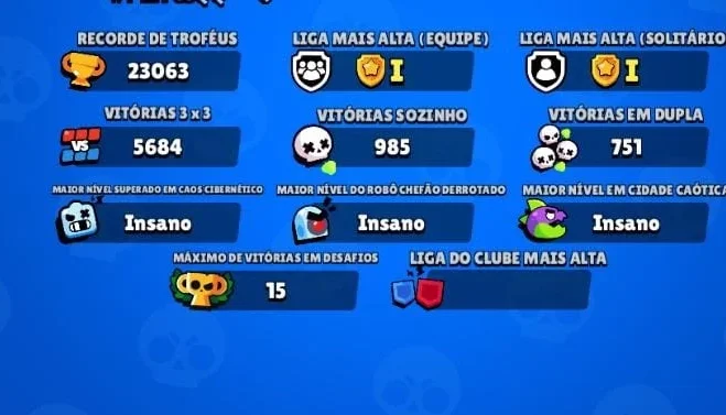 conta de Brawl Stars