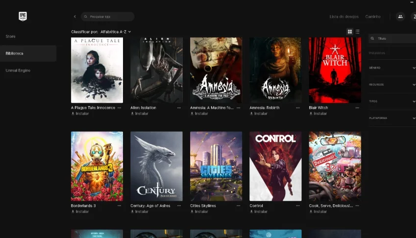 Conta EPIC GAMES com + de 40 JOGOS / R$870 em games