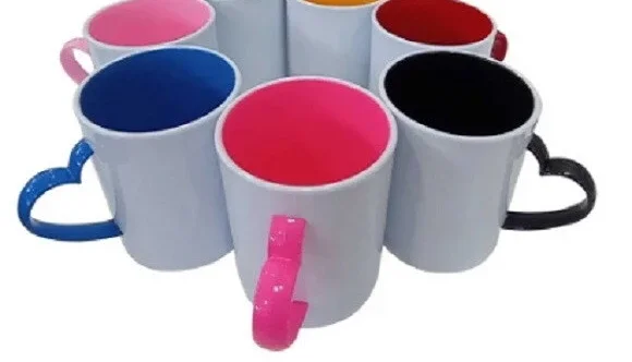 Caneca Personalizada com Alça de Coração