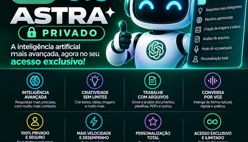 Chatgpt PRO ASTRA 6 por 30 dias + 330 dias bonus / Privado
