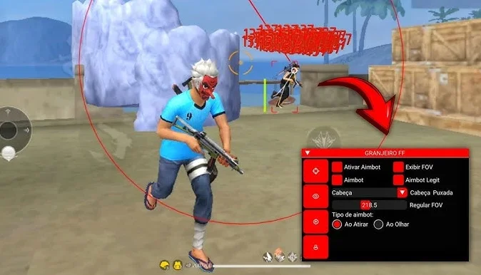 Hs Peito + Holograma No Key (Nova Versão, Sem Root)-Freefire