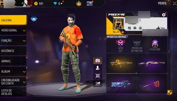 Conta Free Fire