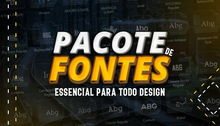 Pack Com 96.000 Fontes