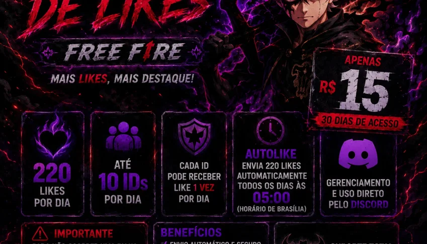 ⚡ Likes Free Fire | Bot de Likes 🤖 | Entrega Rápida |