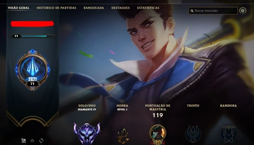 Conta Diamante 4, 50 champs, 10k essências azuis