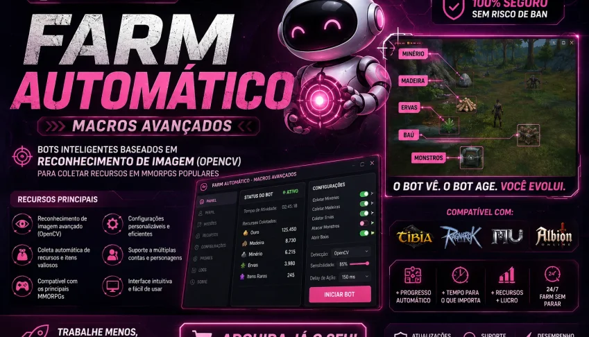 🤖 Bot Farm Opencv-entrega rapida