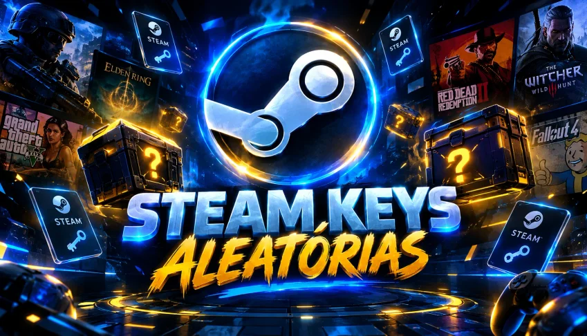 🔑 🔥 PROMO Steam Key Aleatória (Random Steam Keys)
