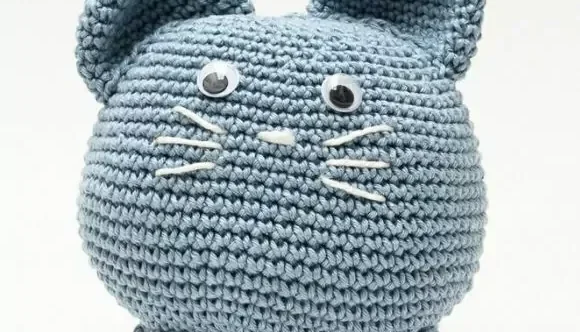 Gato Peso de Porta em Amigurumi