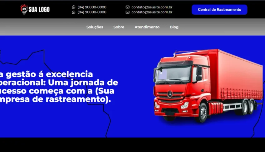 Landing Page para empresa de rastreamento veícular