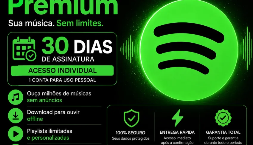 Spotify 30 Dias de Acesso Individual