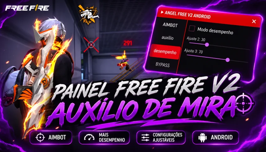Painel Free Fire V2 | Aimbot + Auxílio De Mira 🎯