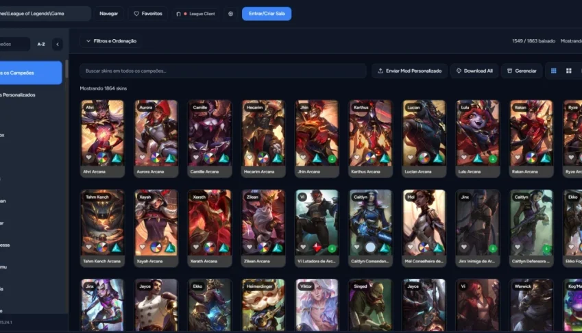Skin Changer Skin Legue Of Legends (100% FUNCIONAL) SEM BAN