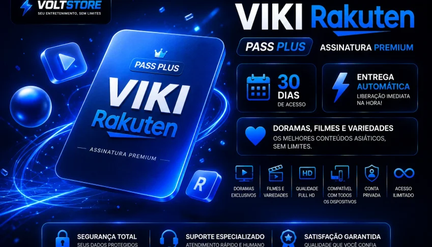 VIKI RAKUTEN PASS PLUS • 30 DIAS • [ENTREGA AUTOMÁTICA]⚡