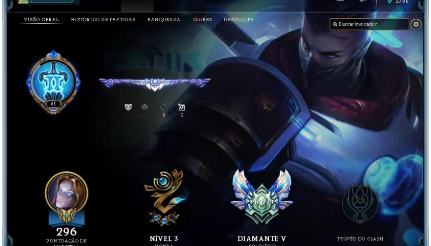 Conta League of Legends, Diamante V, 114 Champions, 45 skins