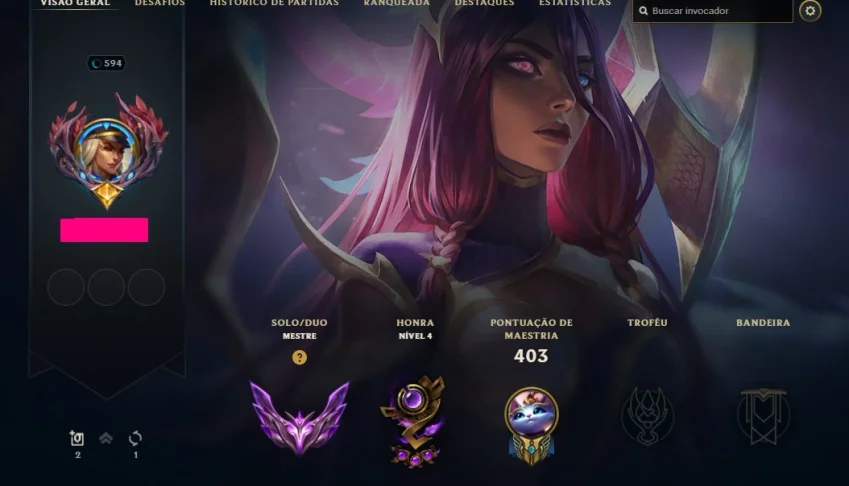 Conta LoL MESTRE 499 skins+cromas