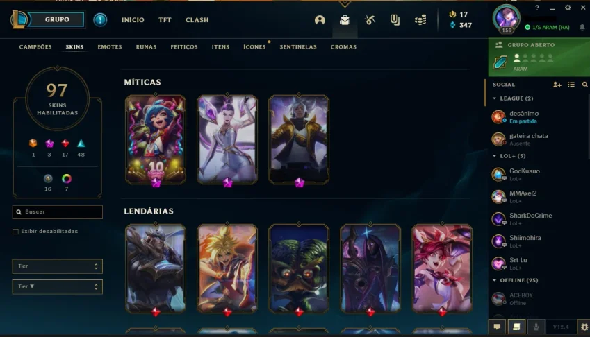 Conta no League Of Legends